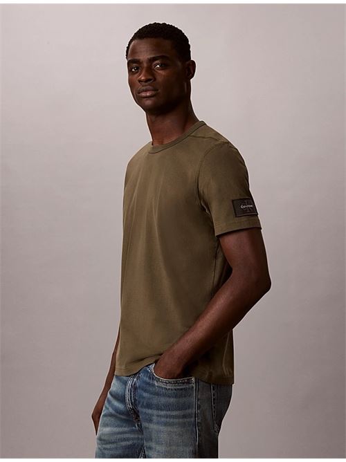 ss clsc sueded jersey badge tee CALVIN KLEIN JEANS | LV04RJ206GLI1
